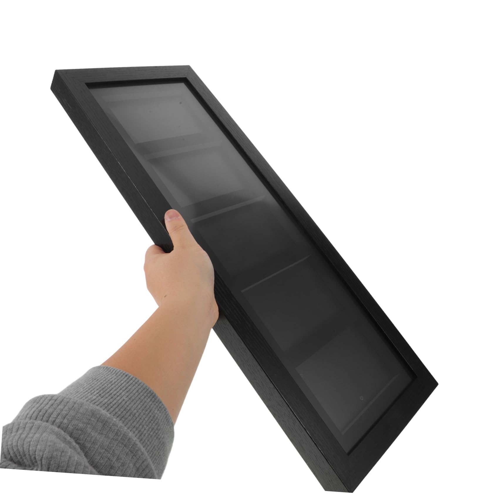 ABOOFAN Cornice per Carte da Gioco 5 Scomparti, Telaio Nero