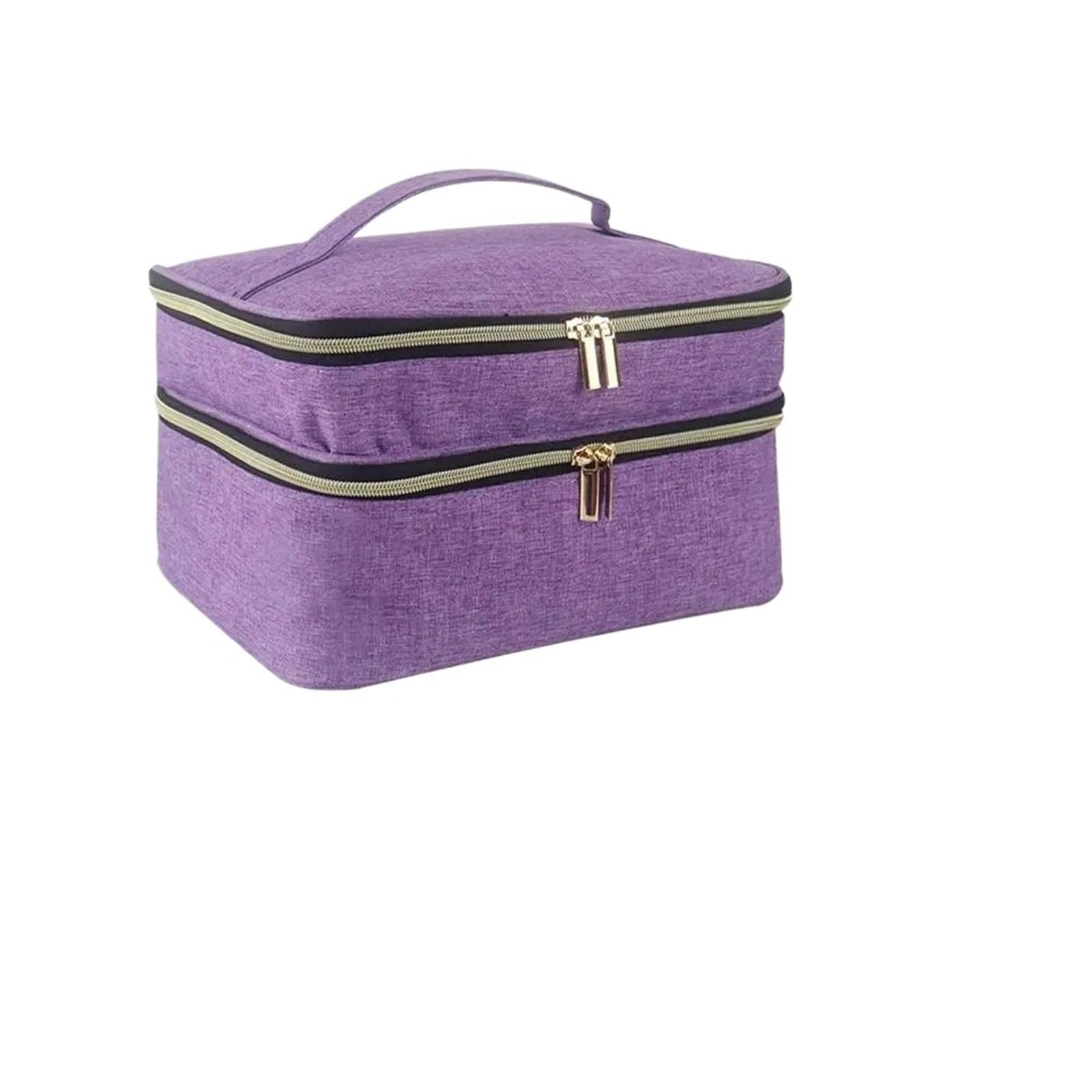 Sewing Storage Organizer Tools and Basket for Supplies and Accessories Bag for Home(Purple)