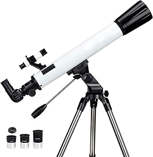 Telescope for Astronomy Beginners with Sturdy Steel Tripod, 700x70mm AZ Astronomical Refractor Telescope for Adults, Great Astronomy Gift for Kids to Explore Moon and Planets
