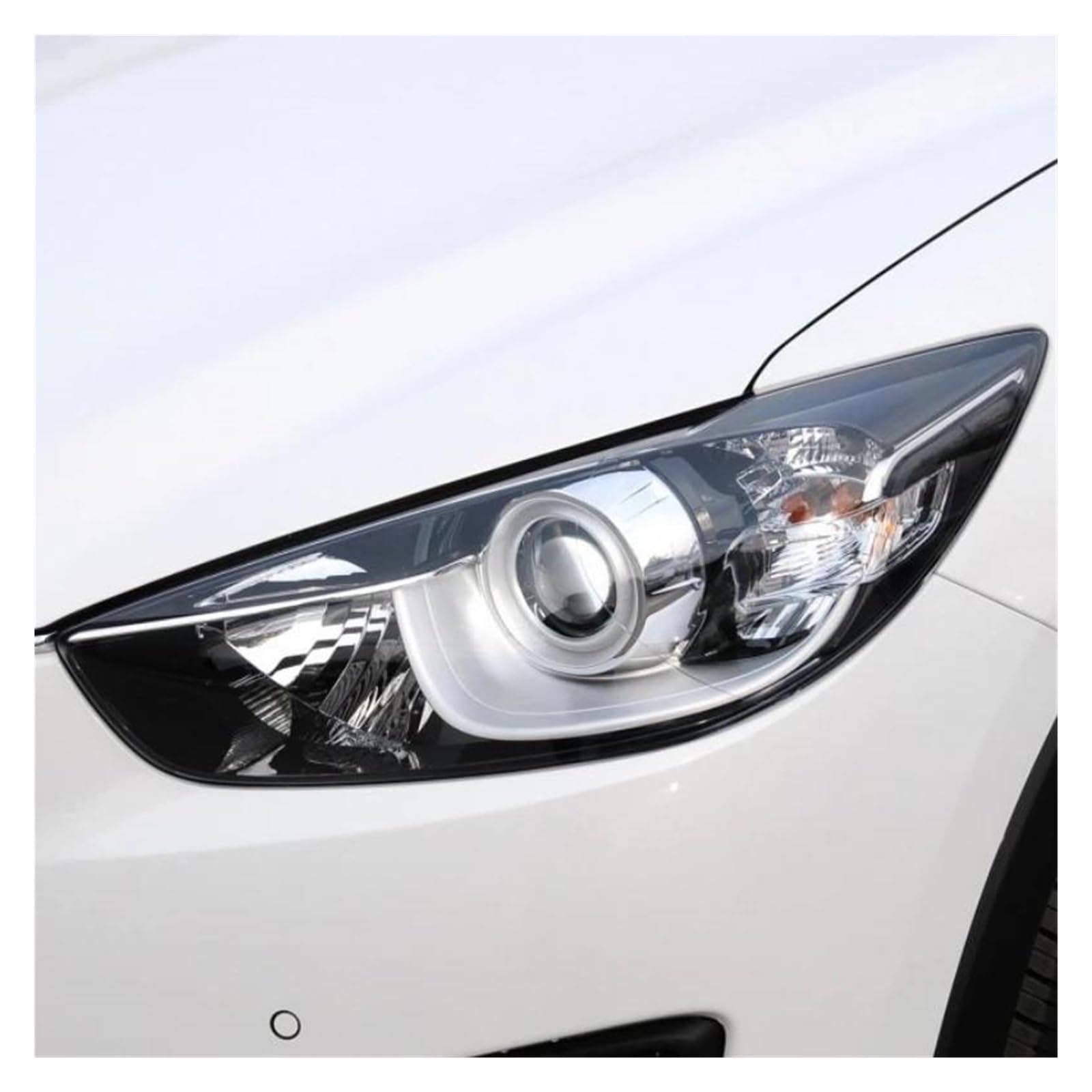 Genérico Transparente Para Mazda CX-5 CX5 2013 2014 2015 2016 Accesorios Para El Coche Reemplazar Una PC Transparente Luces Shell Pantalla Frontal Cubierta Lente Faro(bien)