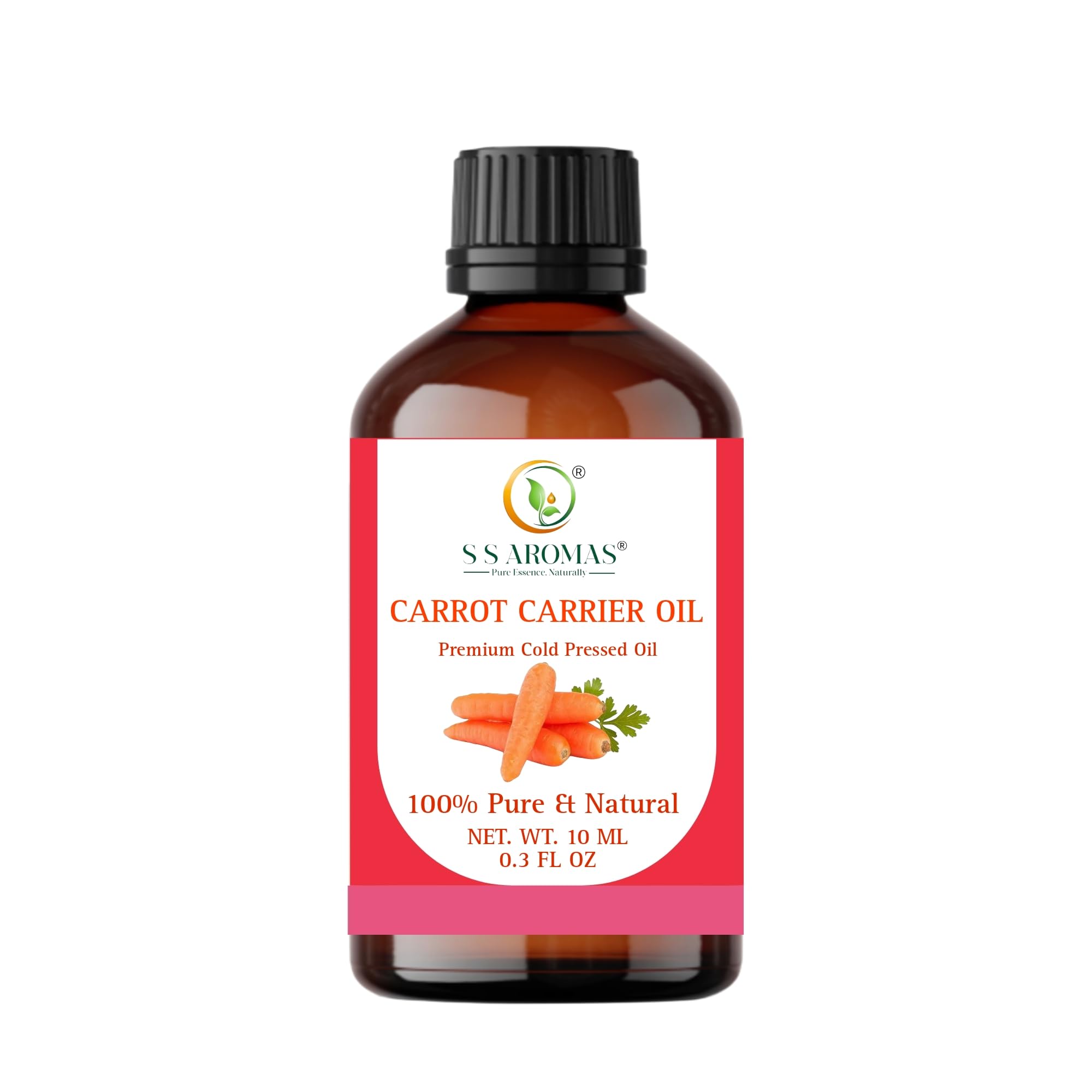 Pure Carrot Seed Oil – Cold Pressed, 100% Natural Carrot Carrier Oil for Skin, Hair, Face, Scalp & Body Massage - 10 ML-image-24