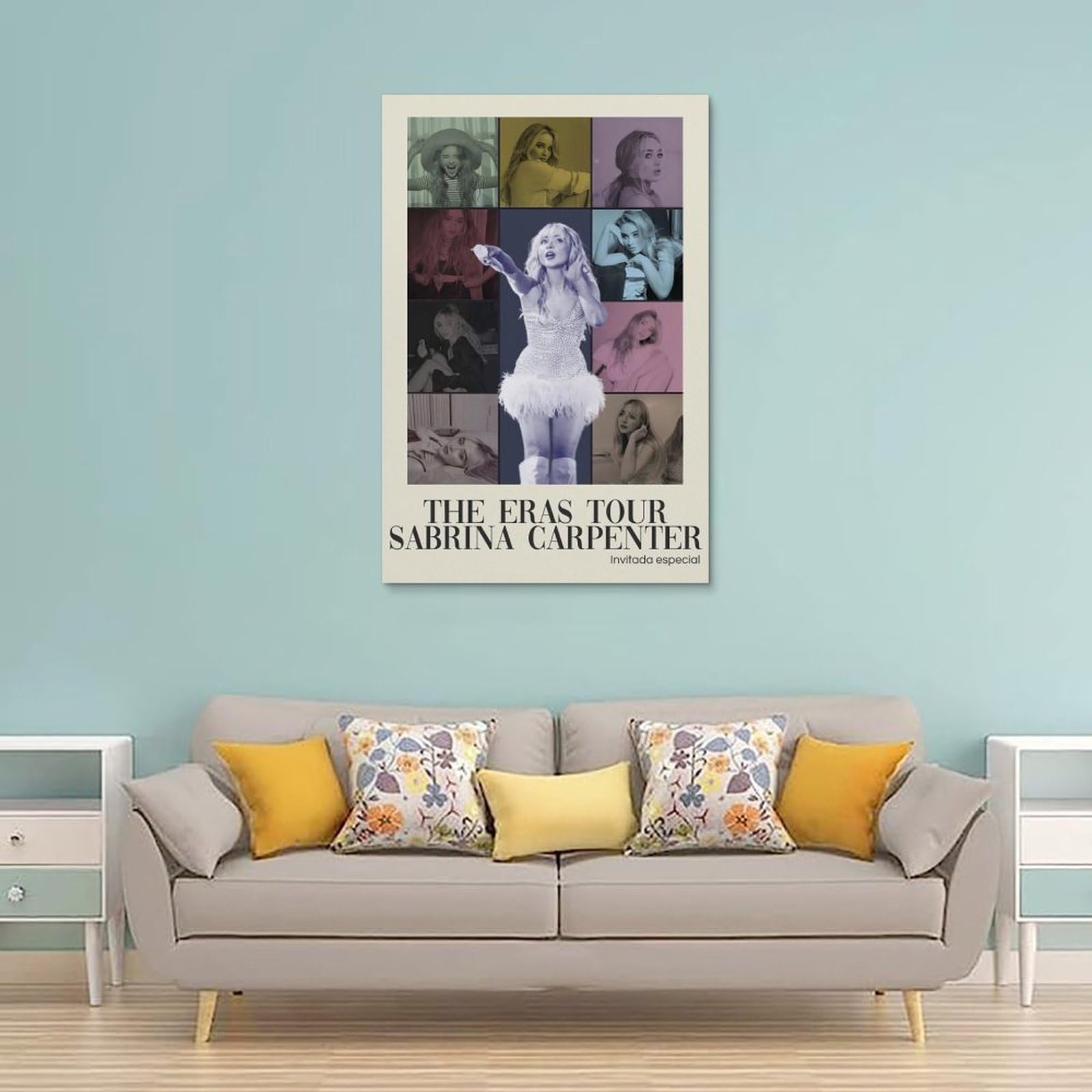 Sabrina Carpenter Poster 30x45cm - Vintage Music Collage Leinwand Für Zimmerdekor