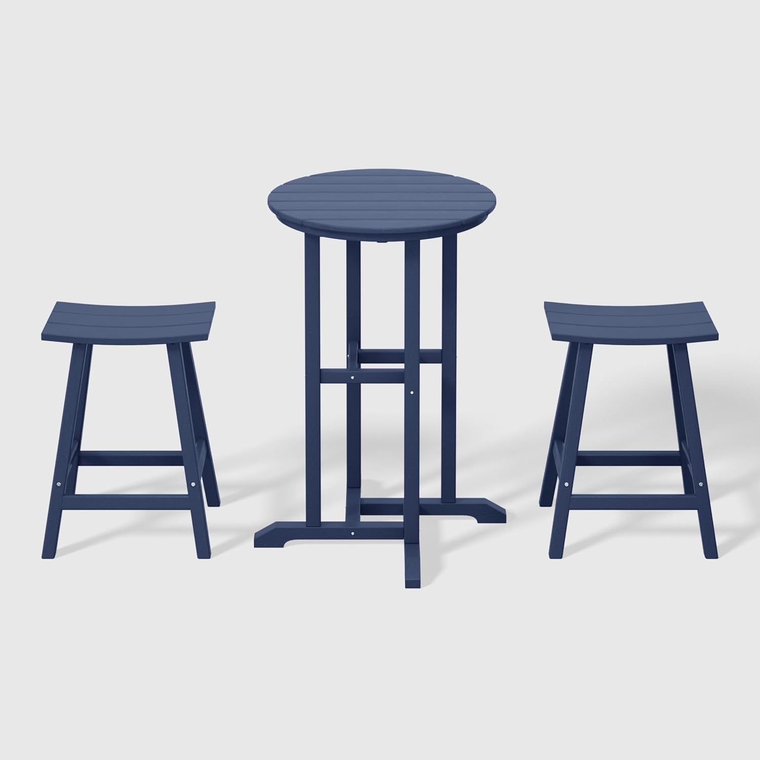 WestinTrends Malibu Outdoor Patio Counter Height Bar Stools Bistro Bar Table Set