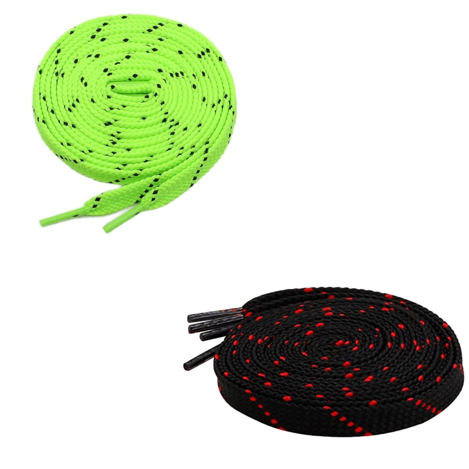 GRAH SANGRAH® 2 Pair (1 Pair Per Single Color) Flat Unisex Shoelaces for Casual, Running Sports Shoes Double Color Twil (120 cm, Fluorescent-Black Red) (B0CHWBYYR6) Amazon Price History, Amazon Price Tracker