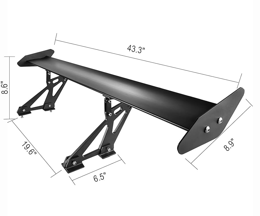 180 X-Wing Fury + Diamir + シール + クランポン Amazon.com: Q1-TECH Single Deck GT Wing Car Spoiler