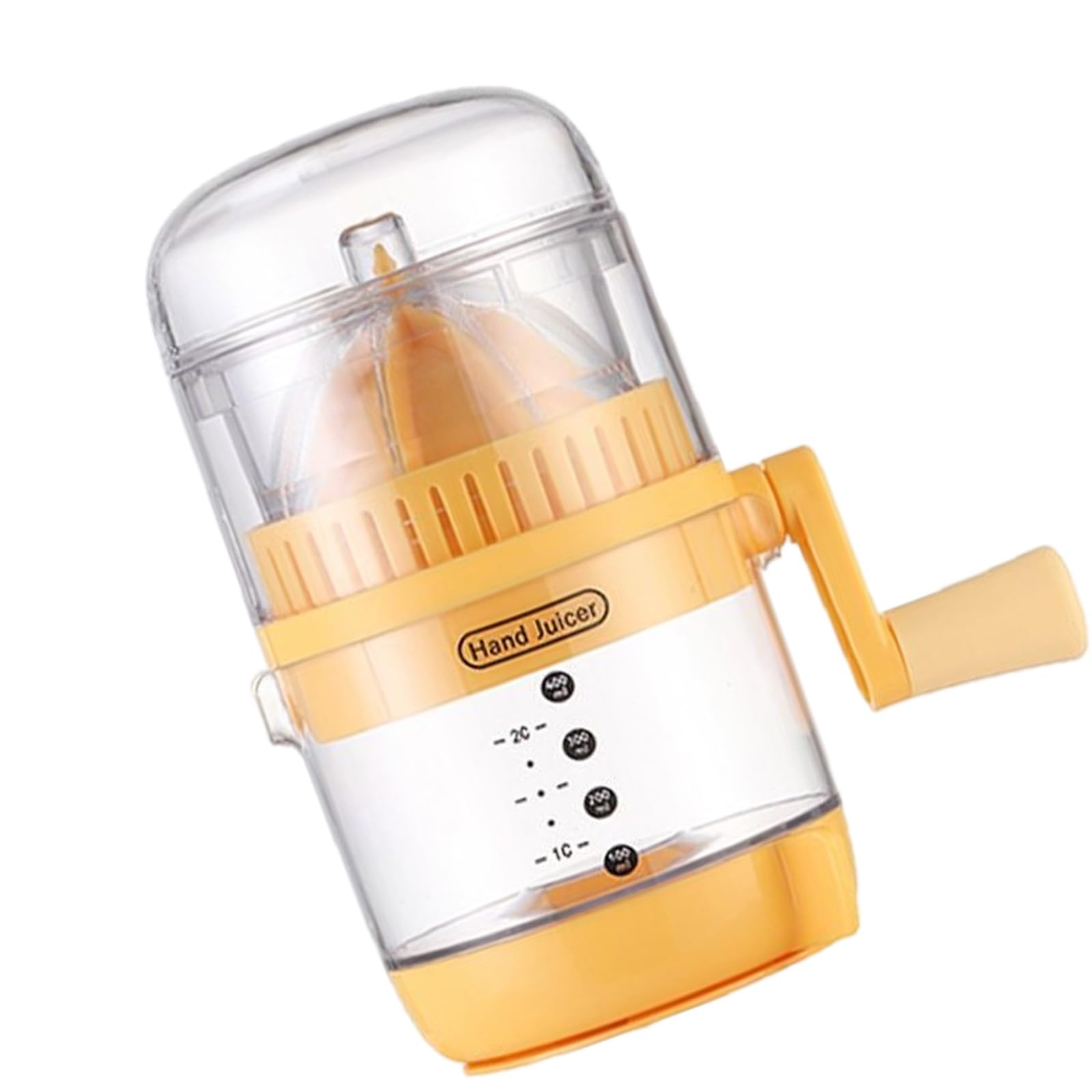 Xjdzineq Countertops Juicer Squeezing Mechanism Detachable Component Sanitary Food Grade Construction Hand Operated Citruses Presses with Covers