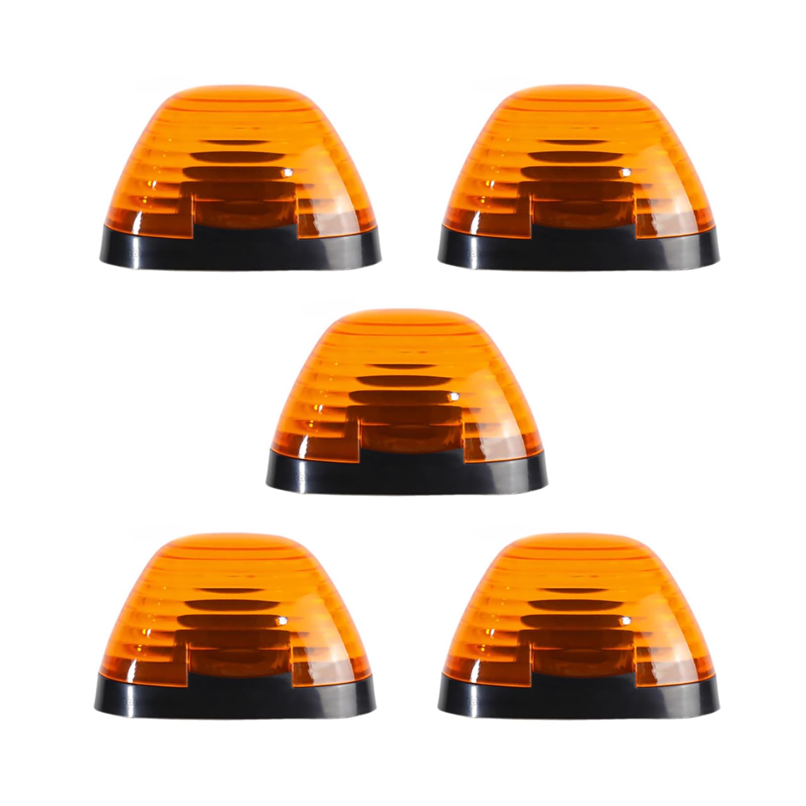 5Pcs Roof Top Cab Running Lights Amber LED Cab Lights for Ford F250 F350 F450 F550 F650 F750 1999-2016 Accessory