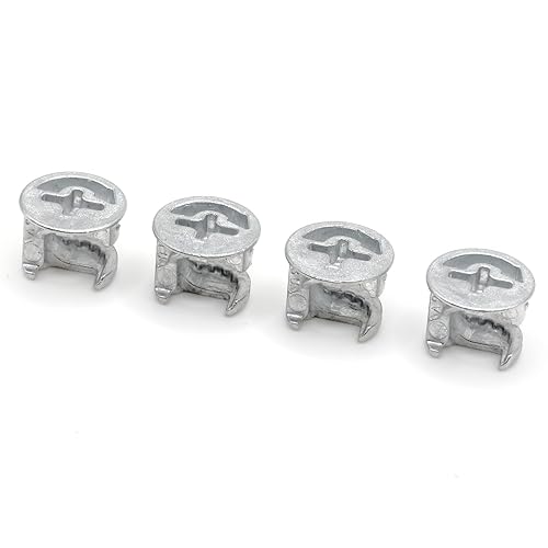 Miniatura 1 de ReplacementScrews Cerraduras de leva excéntricas compatibles con IKEA 103114 (Kullen, Alex, MICKE) Funda con brida - 0.472 in x 0.394 in - Aleación