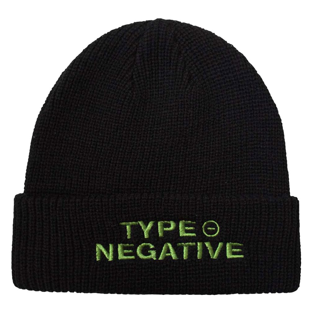 Rock Off officially licensed products Type O Negative Text Band Logo Beanie Hat Size One Size Black