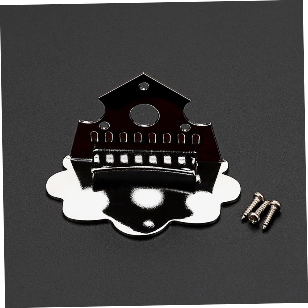 BESPORTBLE 1 Set Mandolin Tailpiece Durable Metal String Accessory with Stylish Design Easy Installation for Upgrading Your Instrument Look Compatible with Mandolin Models