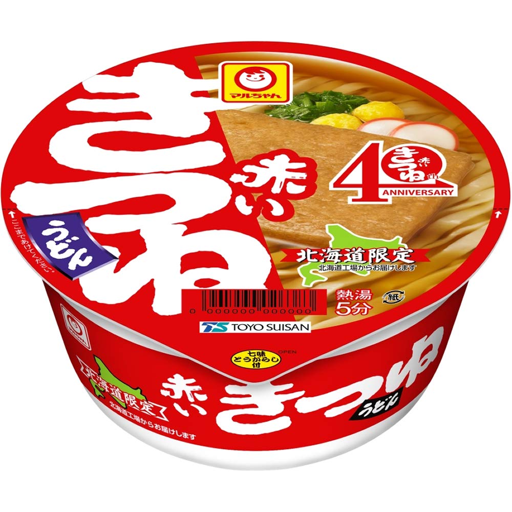 Amazon.co.jp: マルちゃん 赤いきつねうどん 北海道 96g×12個 : 食品