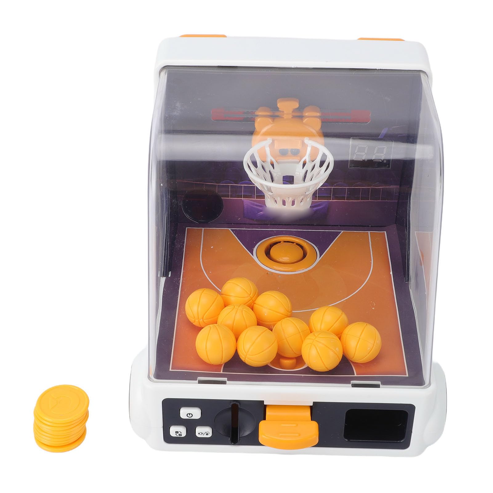 SIXRUN Juego de Baloncesto de Mesa con Anotación Automática y Aro Móvil