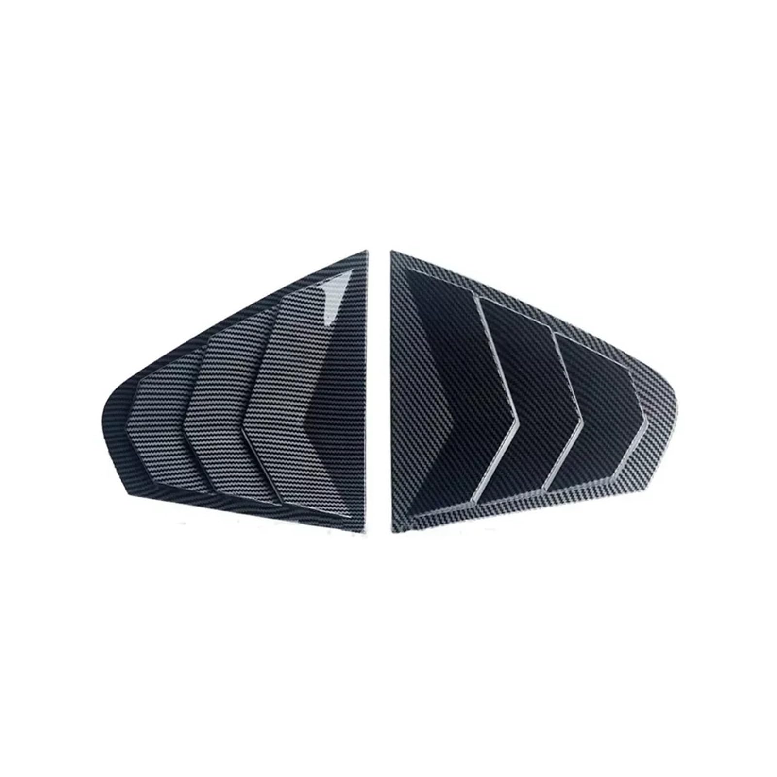 Fit For VW Fit For Jetta MK6 2012-2018 Car Rear Louver Window Side Shutter Cover Trim Sticker Vent Scoop Carbon Fiber Pattern Accessories(Carbon)