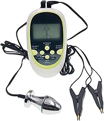 XWPBBFFC BDSM Host Electro Sex Kit for Abrazaderas de pezones/Clip de Labios Estimulación eléctrica de próstata Electroshock Anal Plug Bdsm Juguetes sexuales for Mujeres, Hombres y Parejas(Size:S104)