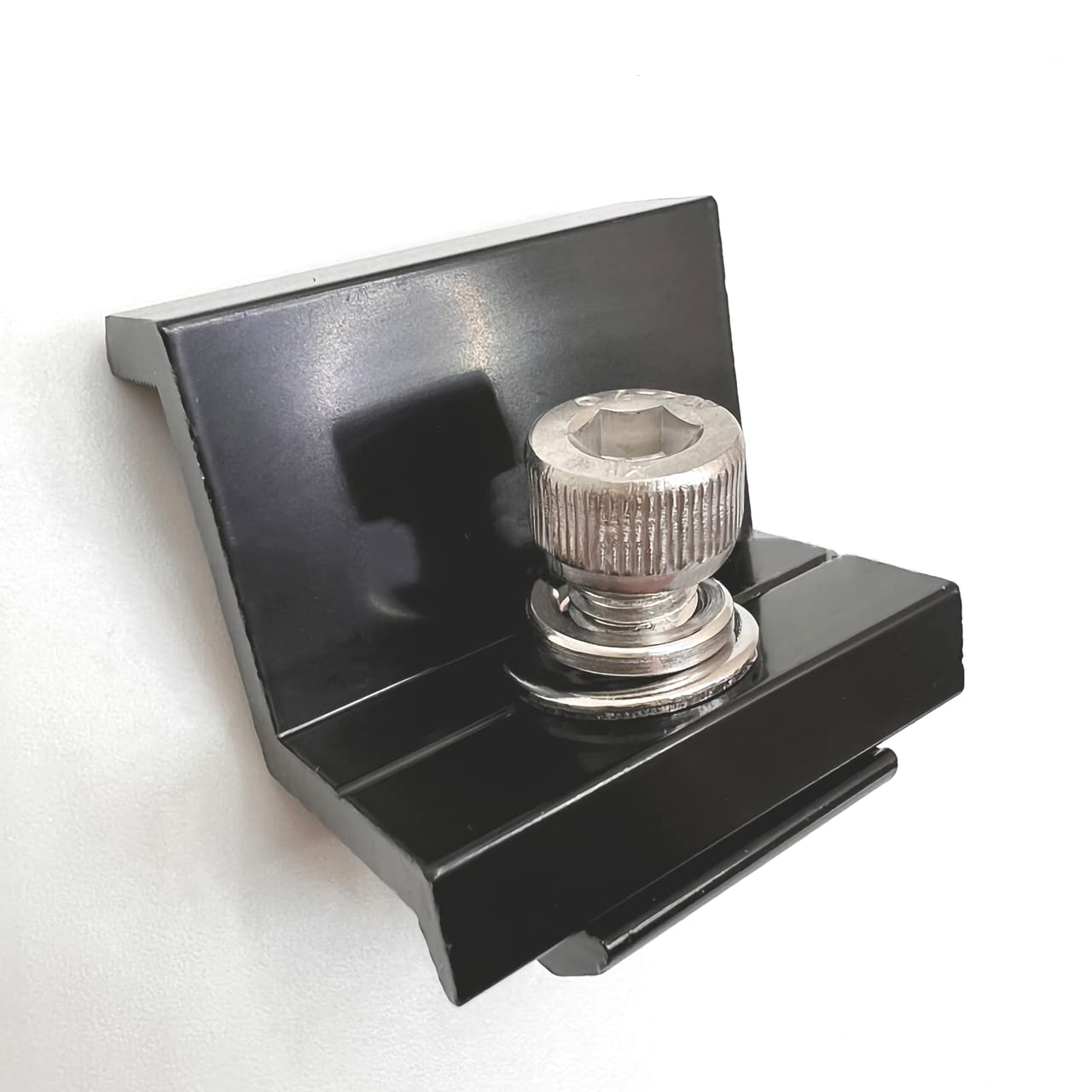 HOUSON Lot De 4 Pinces Centrales Solaires, Support Pour Panneau Solaire, Support De Panneau Solaire, Support Réglable, Panneau Solaire, Fixation Du