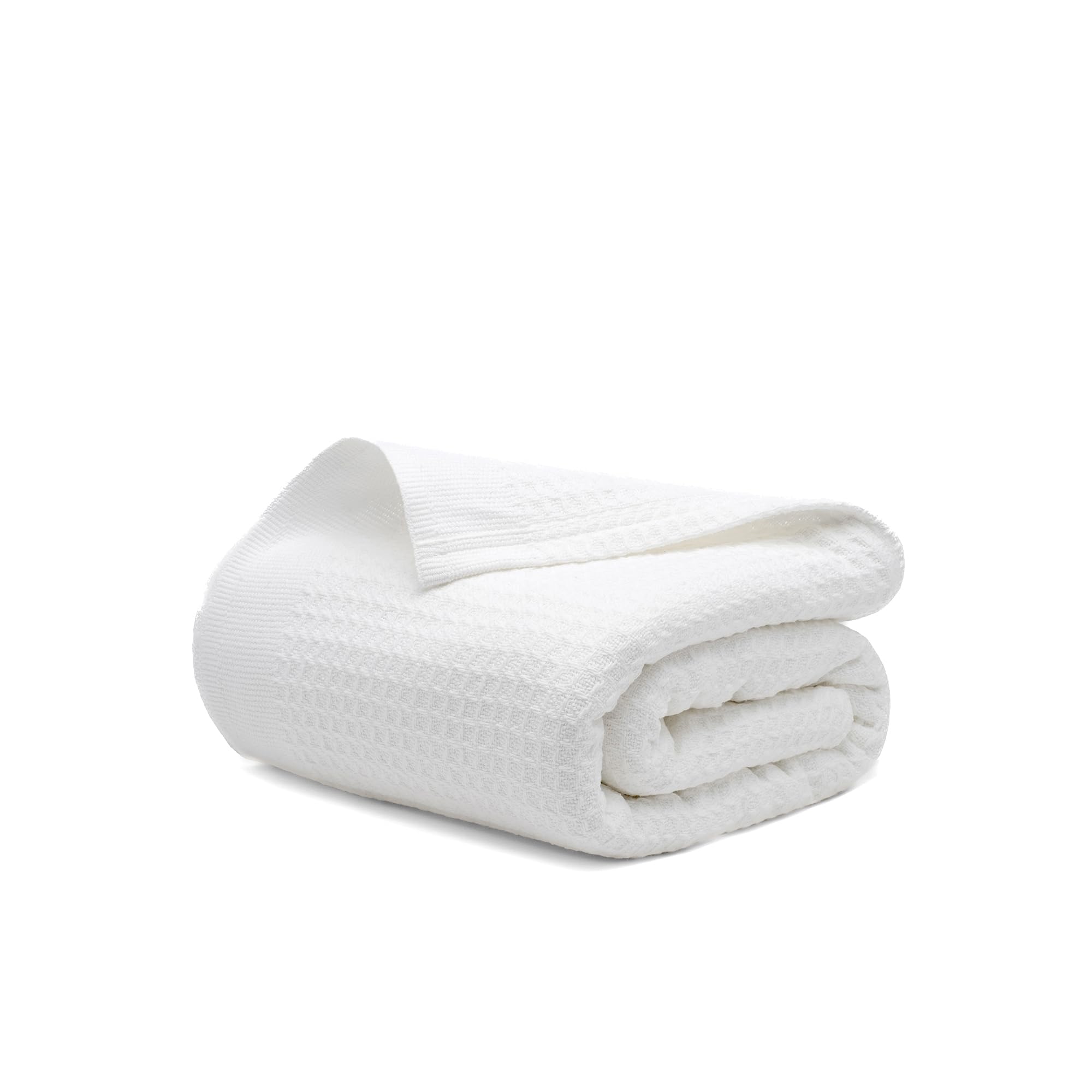 Salt Earth 100% Cotton Waffle Blanket, Queen Size 90"x92" – Lightweight All Season Throw Blanket for Couch, Bed & Bedroom, Soft Modern Cozy Cotton