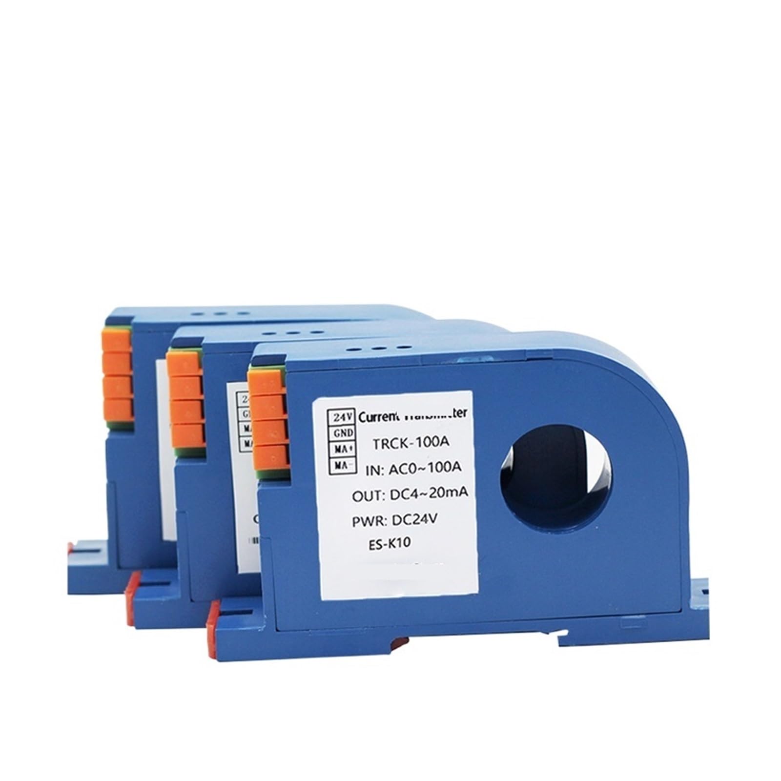LDHJBNAC 100A 300A AC Current Transmitter Hall Current Transducer 4-20ma 0-10V RS485 22mm High Accurate AC Current Sensor Transducer(0-10V Output,AC 0-10A_22MM Aperture_DC12V PWR)
