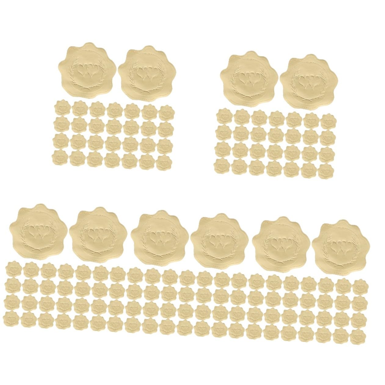 Lurrose 25fogli Adesivi Autoadesivi Per Buste Etichette Decorative Per Matrimoni e Biglietti Ringraziamento
