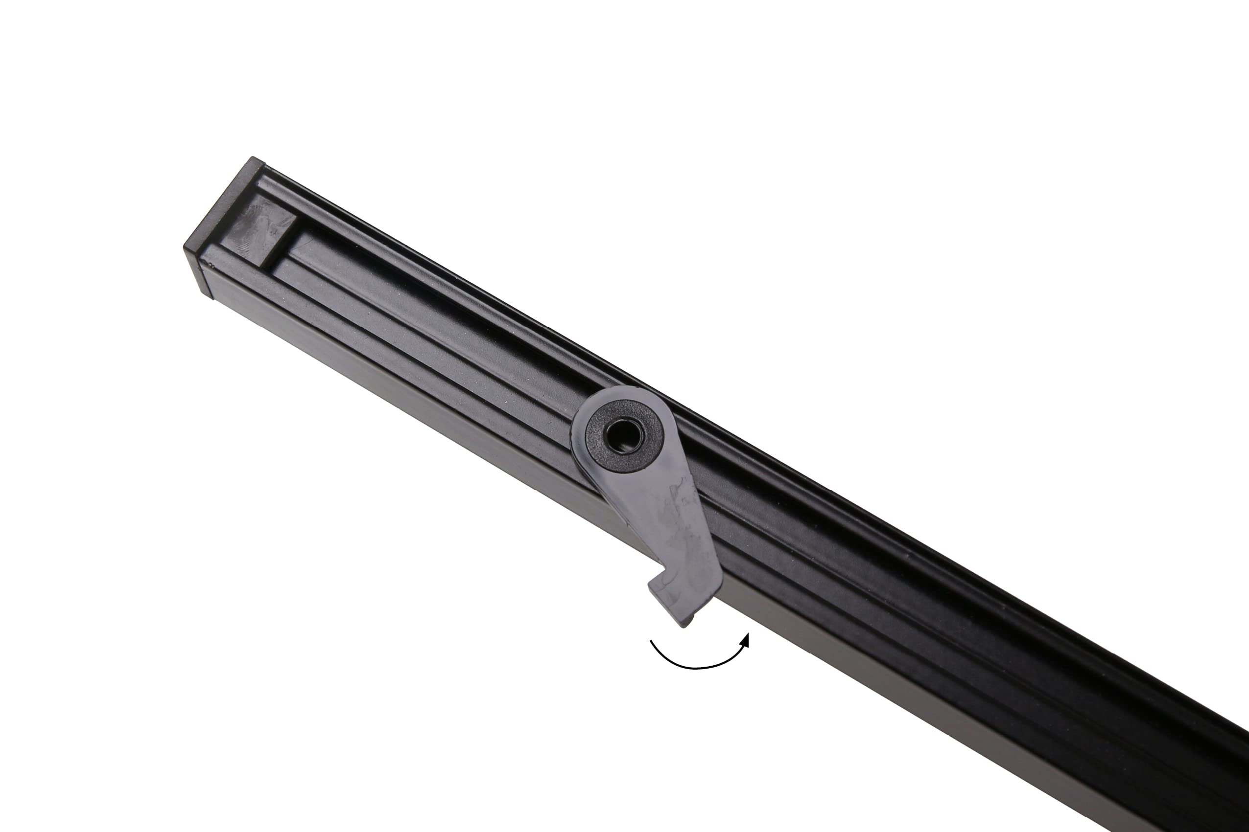 Deco-Raum Binario per tende su misura in alluminio con scorrimento interno rettangolare piatto fissaggio a soffitto asta per tende binario per tende a pannello binario con scorrimento interno per