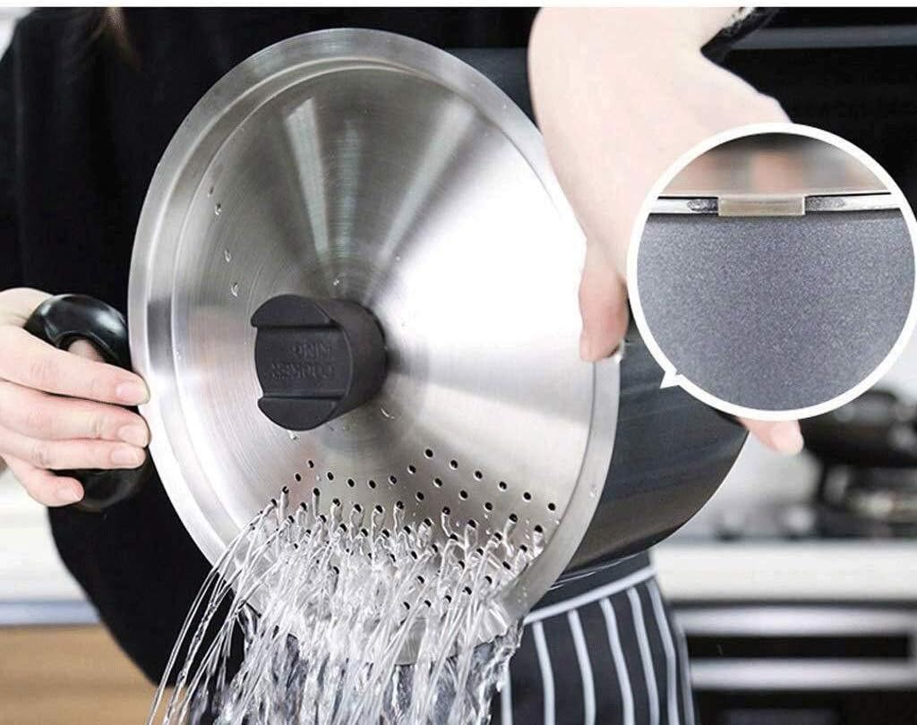 ステンレス製ストックポット、複合底スープポット、ステンレス製蓋、鏡面仕上げ - 50cm、30 * 30cm () ステンレス製ストックポット、  複合底スープポット、ステンレス製蓋、鏡面仕上げ - 50cm、30 * 30cm () 蓋付き大型ストックポット - ステンレススチールストックポット  ... ストックポット - ステンレス製ストックポット、蓋付きスープポット、家庭用キッチンとレストラン用ストックポット、複合三重底