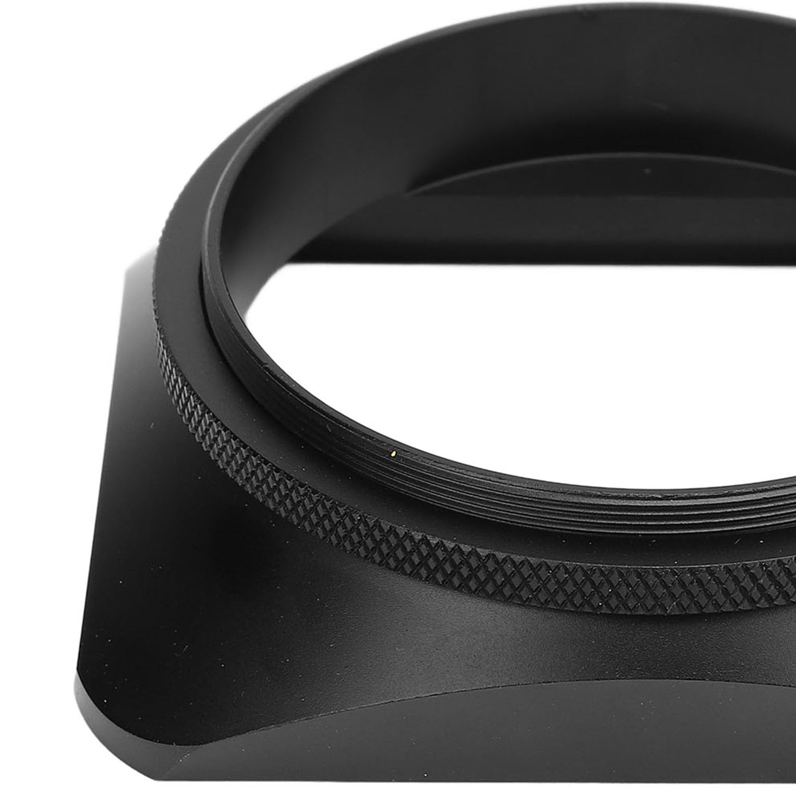 Paraluce Quadrato 62mm in Lega di Alluminio con Tappo Obiettivo Nero per Fotocamere Reflex – Design Elegante e Protezione Ottica