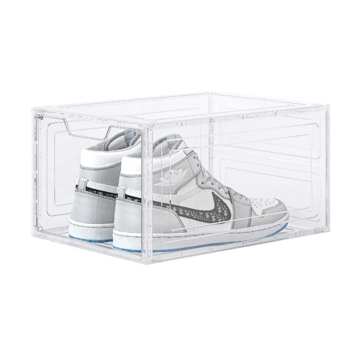 Cajas para Zapatos Transparente Apilable – Juego de 6 Cajas de Almacenaje de Calzado y Ropa, Organizador de Zapatos para el Hogar, Zapatero de Plástico Moderno para Orden y Espacio.