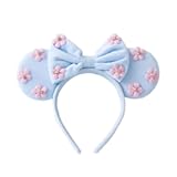 Sequins Mouse Ears Headband With Glitter Bow Cosplay Costumes Princess Party Decorations For Girls Women