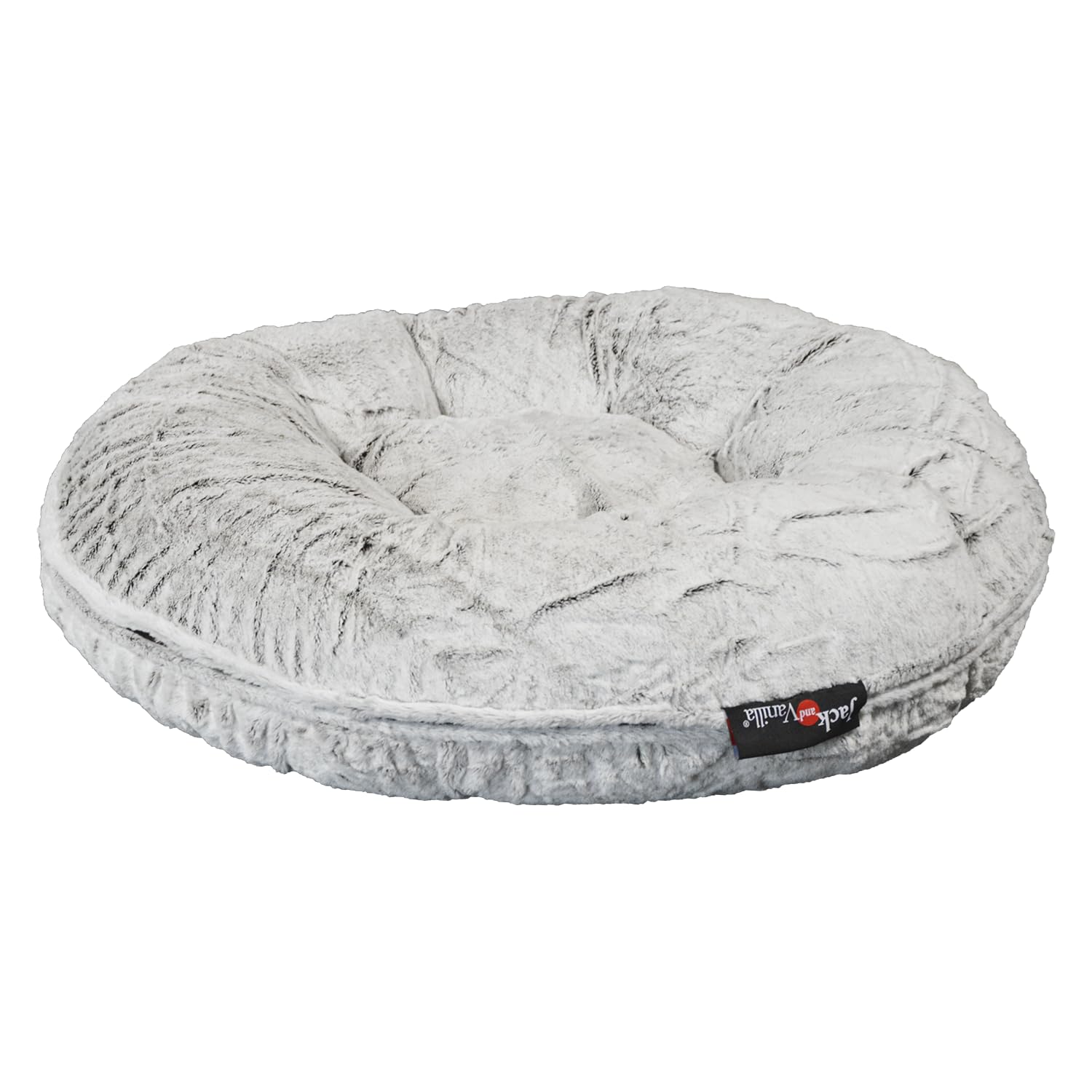JACK AND VANILLA, Dog Cushion, Puff Lambskin Model, Colour: Grey, Size Ø 70 cm