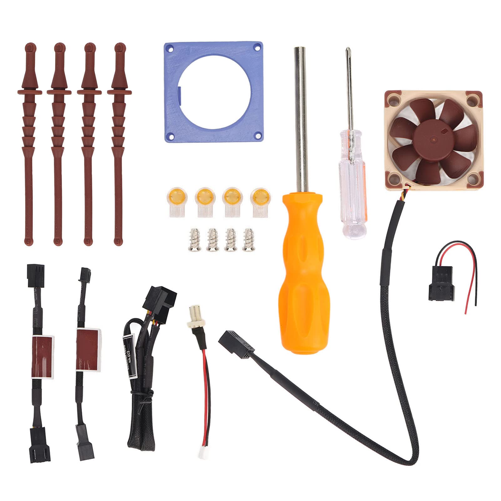 Mini Ventilador Kit de Montaje Impreso en 3D para Purple de Refrigeración Silencioso con Ventilador
