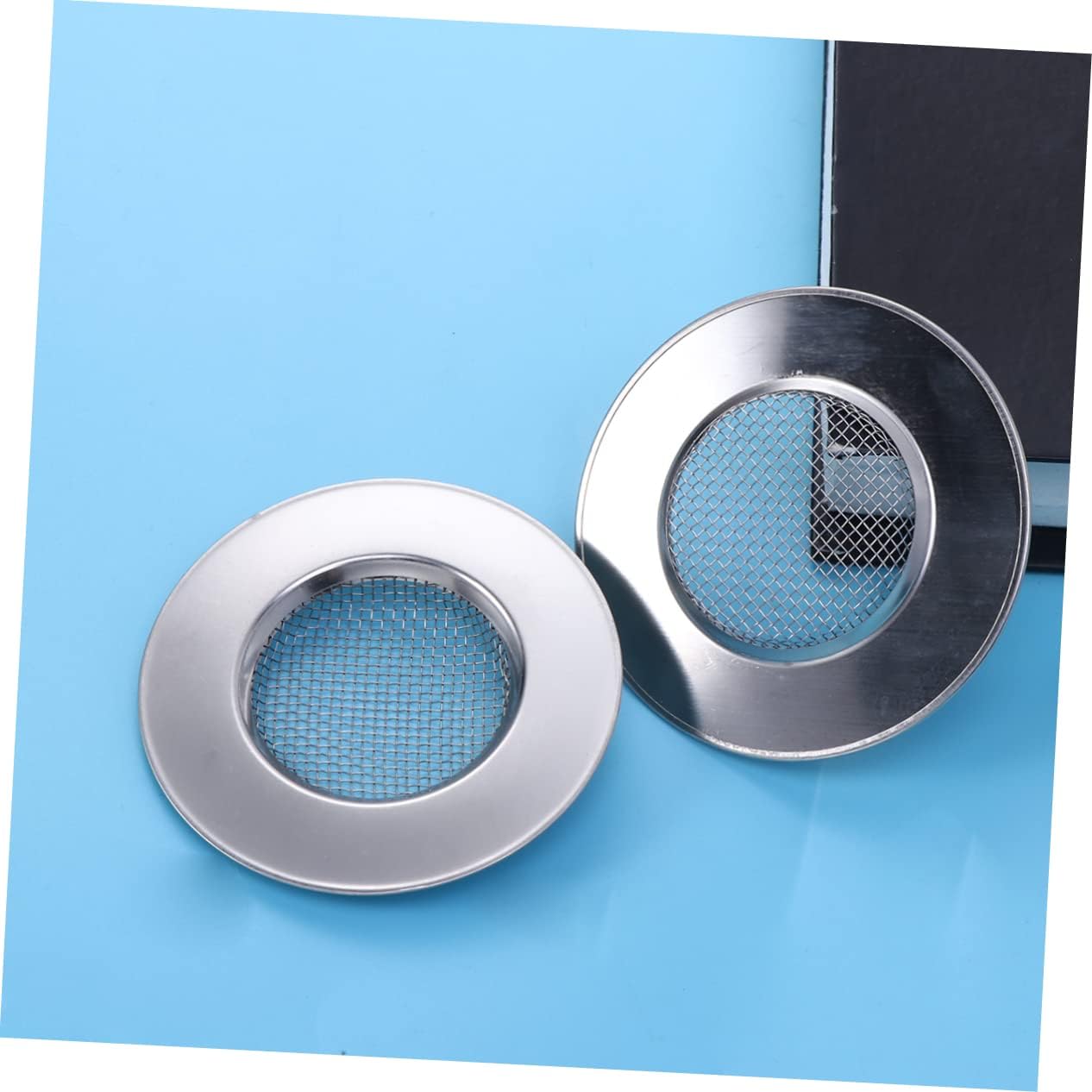 2pc Sink Filter Clog Hair Catcher Stainless Steel Strainer for Kitchen Drain Basin