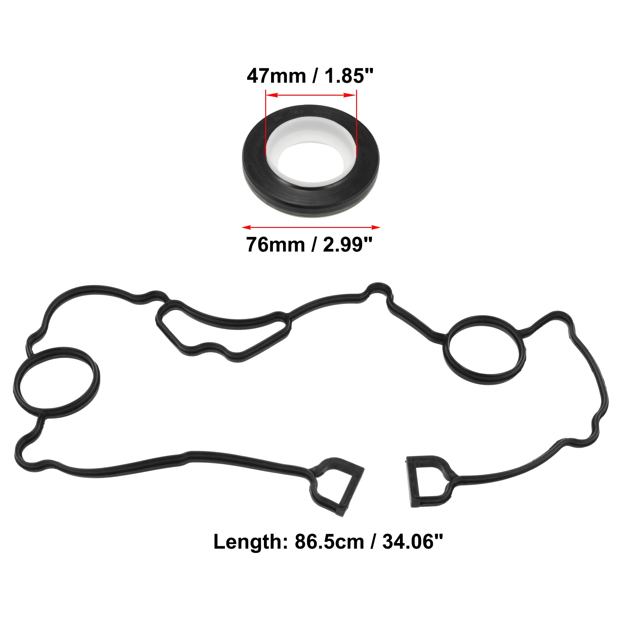 AAAセット Amazon.com: X AUTOHAUX Timing Cover Seal Gaskets Set for