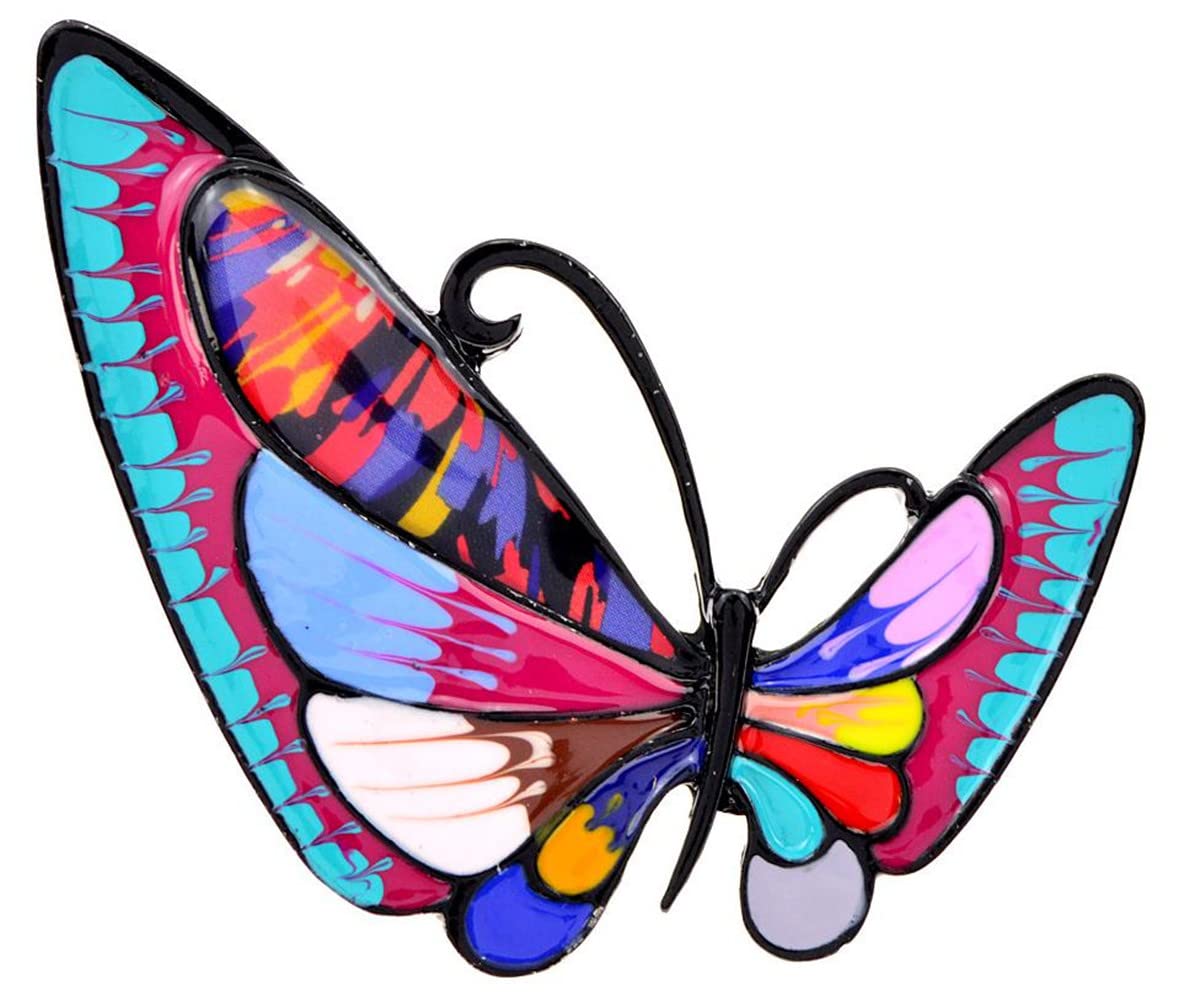 Enamel Butterfly Brooches For Women Brooch pin Clothing Accessories Women Lapel Pin Backpack Bags Hat Cartoon Badge Brooch Sweater Suit Fashion Jewelry Accessories, Metal