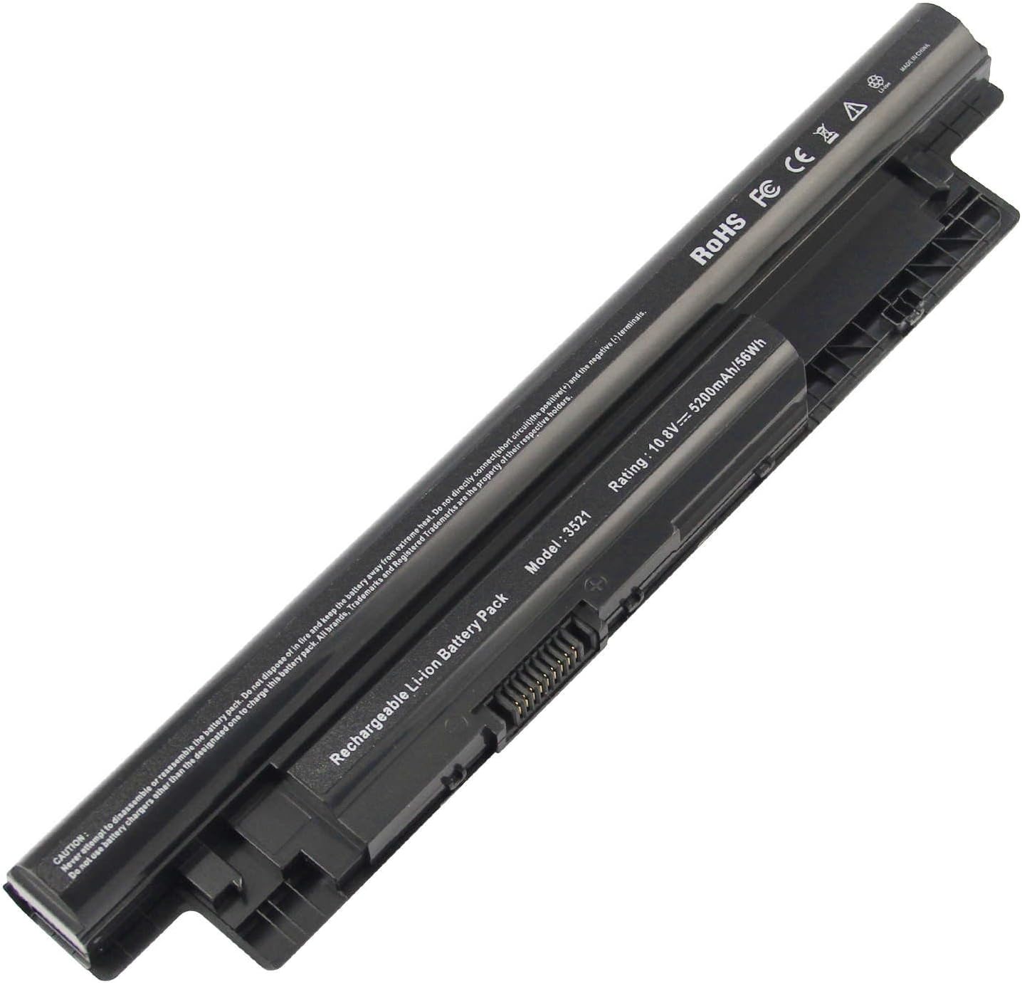 6 Cell New Laptop Battery for Dell Inspiron 14 14R(3421),15 15R(3521),17 17R(3721), Latitude 3440 3540, Vostro 2421 2521---18 Months Warranty [Li-ion 11.1V 49wh]