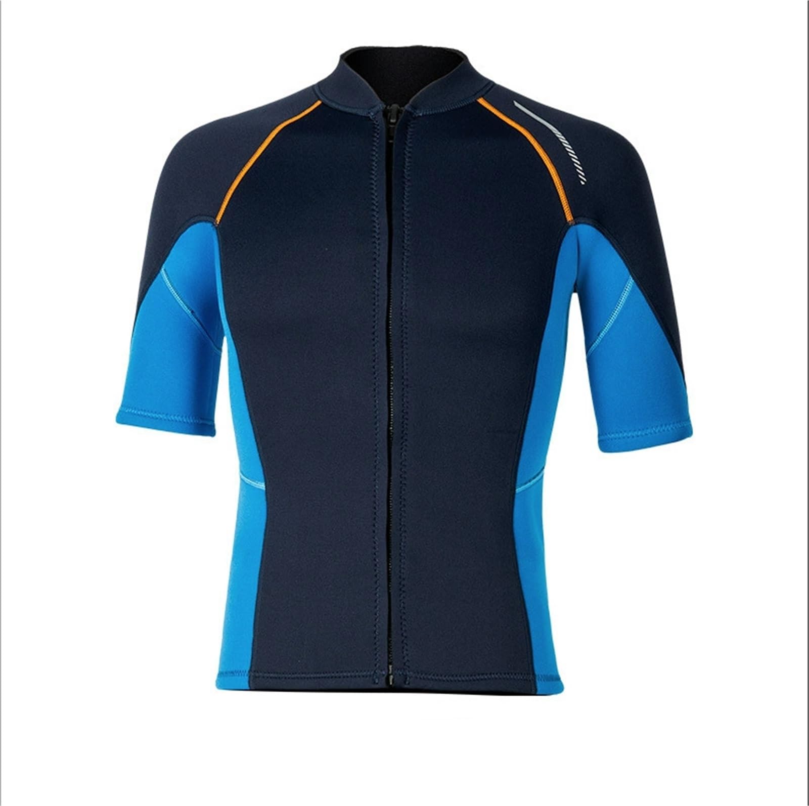 WWPMNQD Diving suit Men's Split 1.5mm Wetsuit Short Sleeve Neoprene Jacket Anti-cold Surfing Diving Pants Black Short(Blue top,XXXL)