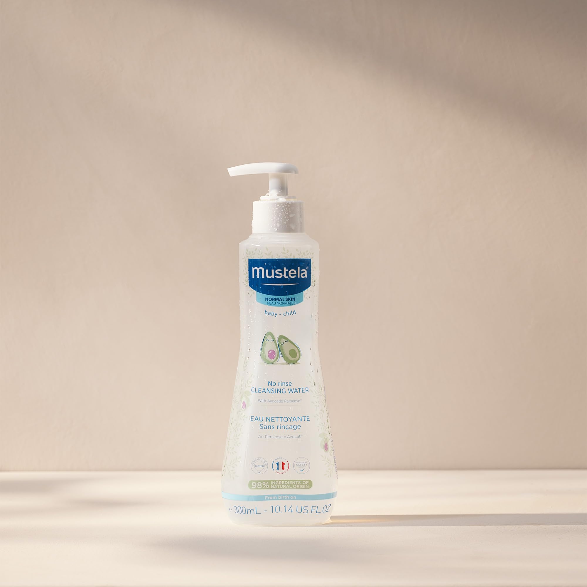 Mustela Woda czyszcząca z awokado bez spłukiwania, 500 ml