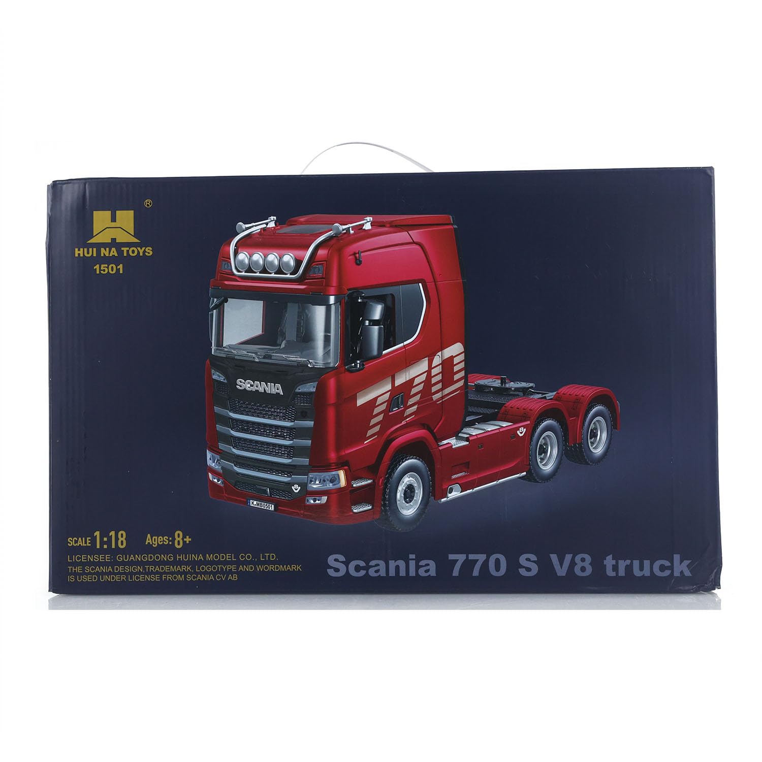 770S 1/18 Vehículo de Tractor RC de Plástico Modelo Terminado RTR Batería 7.4V Radio 19CH Efectos de Luz y Sonido Control Remoto Camión Modelo