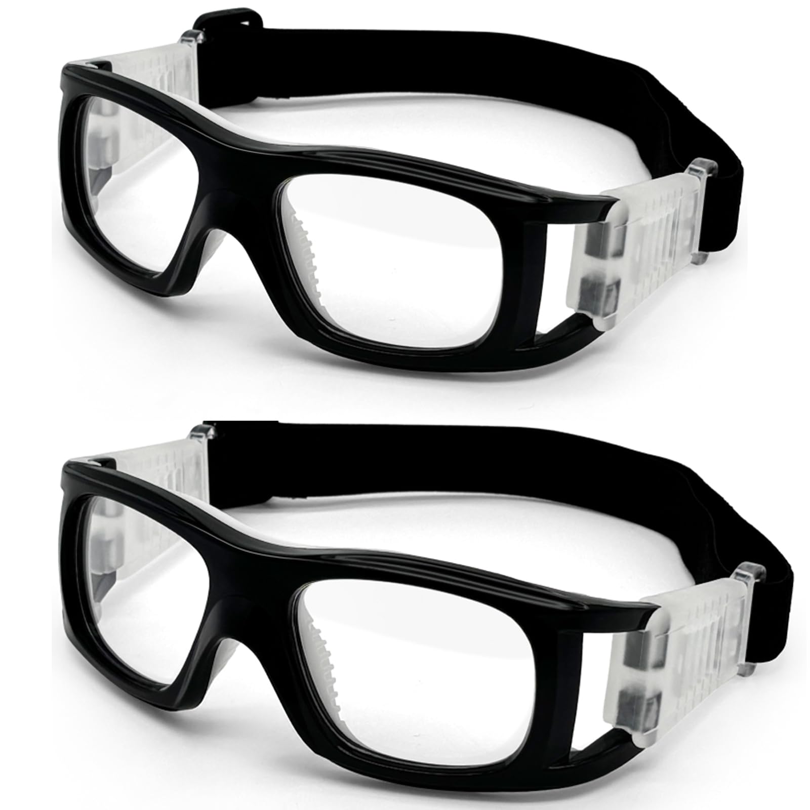LADYPONYCSC Basketball Soccer Football Sports Protective Eyewear Goggles Eye Safety Glasses Unisex Anti Fog Ideal for Racquetball 2pc in Pack