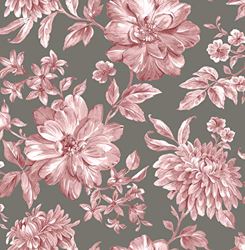 Gabriela Rasberry Floral Wallpaper, Pink