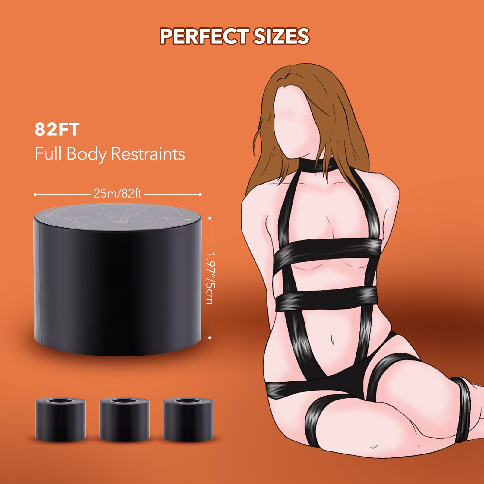 BDSM Bondage Restraints Tape Set