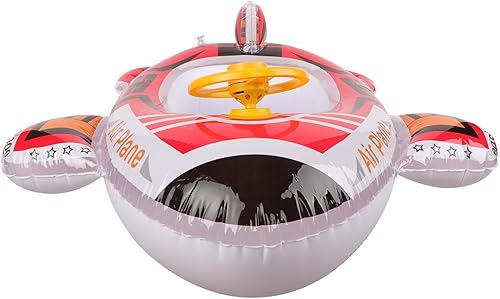 Miniatura 10 de Lindo flotador inflable de piscina para niños, flotador de verano de PVC, cama de aire, lago, barco, flotadores de natación con 2 asas, balsa