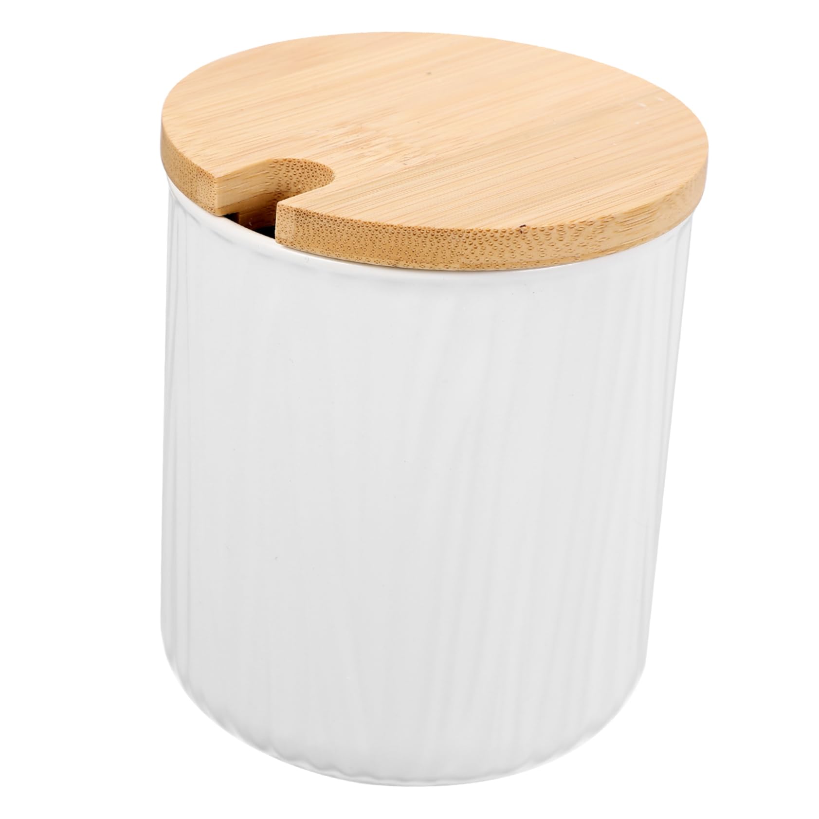 Garneck Ceramic Seasoning Jar Porcelain Condiment Container Porcelain Sugar Container Pepper Jar Flour Container Storage Spice Holder Sugar Storage Canister Sugar Jar with Lid White
