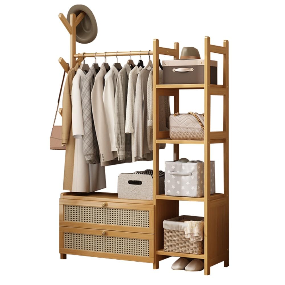 Dodobd C Open Wardrobe, Modular Wardrobe, Wooden Lothes Rack, Entrance Wardrobe, Living Room Abinet, Storage Unit