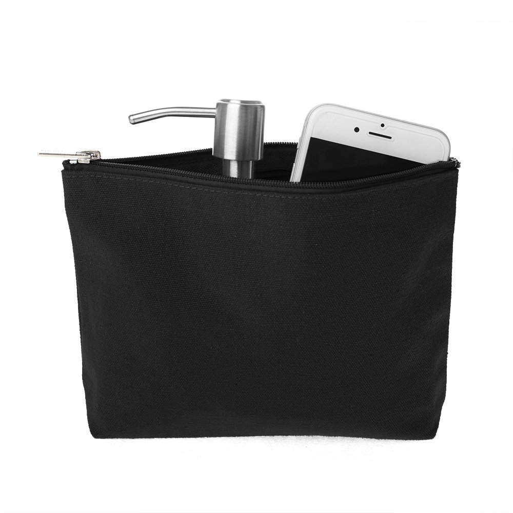 Aspire 30 Bolso Mujer Negro Pintar Personalizado Neceser Mujer Organizador de Maquillaje Estuche Escolar Monederos Guess con Cremallera Lona 19 x 13 x 4 cm