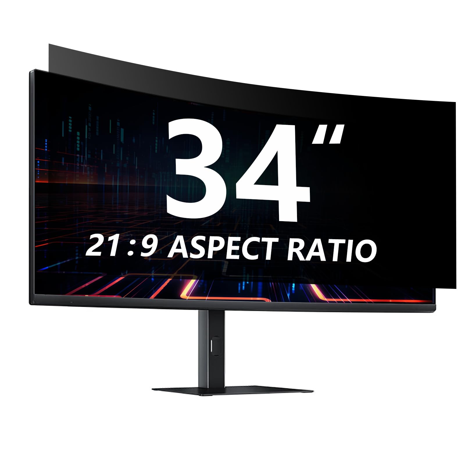 Computer Privacy Screen 34 Inch Curved Monitor Privacy Screen - Filter ...