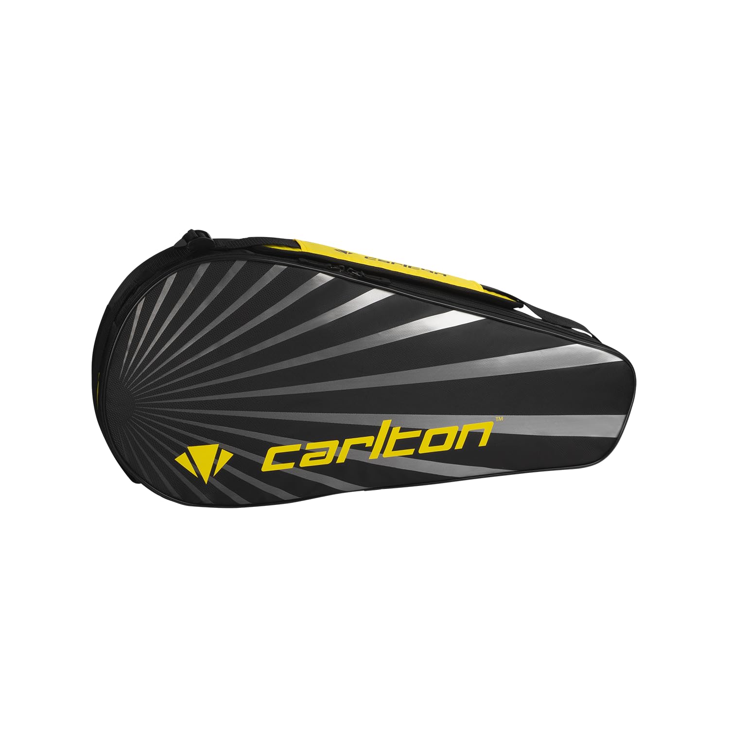 Carlton Team 1-vaks Badminton Racket Bag, Black/Silver/Yellow