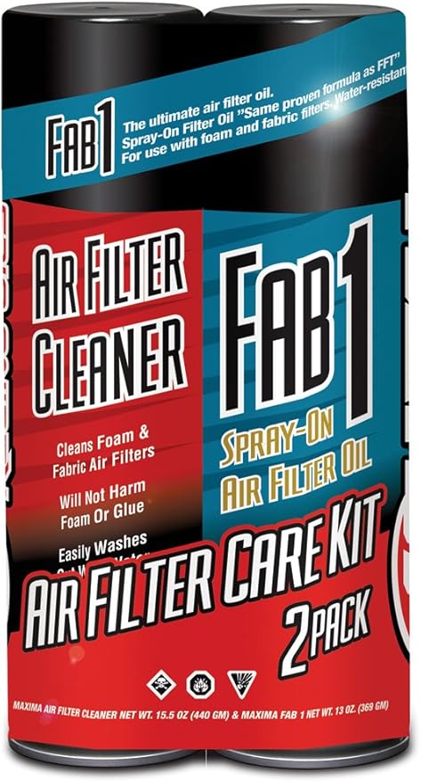 Maxima 70-799202-2PK Air Filter Maintenance Aerosol Combo Kit, (Pack of 2)