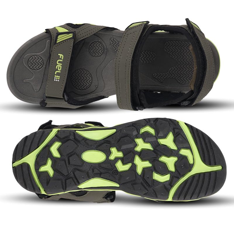 Image of FUEL Jordan Men's Outdoor Adventure Sandals in Anti-Skid Sole with Velcro Strap Lightweight & Durable Comfort Fit Footwear
