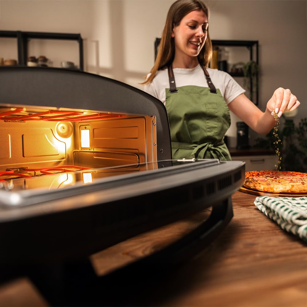 Cecotec Wielofunkcyjny piekarnik do pizzy i co 500 Max 2200 W, 13 l, wyświetlacz LED, temperatura 60º-500 °C, funkcje specjalne, podwójna wytrzymałość, rozmiar pizzy 13", akcesoria w zestawie