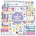 bloom daily planners Health Wellness and Fitness Planner Stickers - Variety Sticker Pack - Six Sticker Sheets Per Pack!