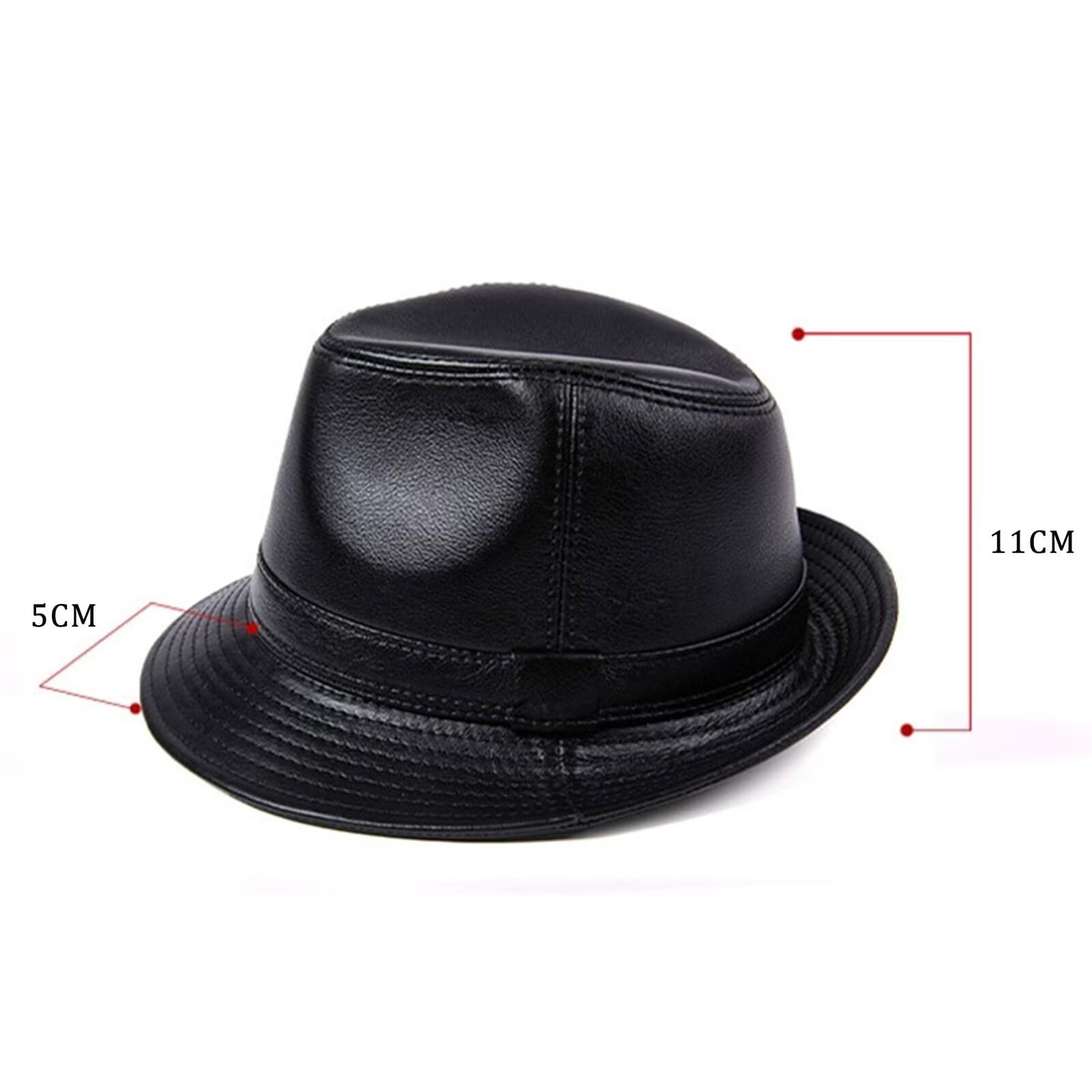 HNVAVQ Cappello Trilby Fedora,Cappello Panama a Tesa Corta, Jazz, Anni '20, Gatsby,Uomo e Donna,Berretto Elegante in Pelle per Feste, Matrimoni, Ballo